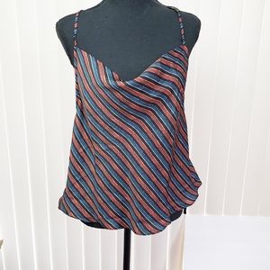 FREE PEOPLE Cowl Neck Collegiate Blue Top Size S